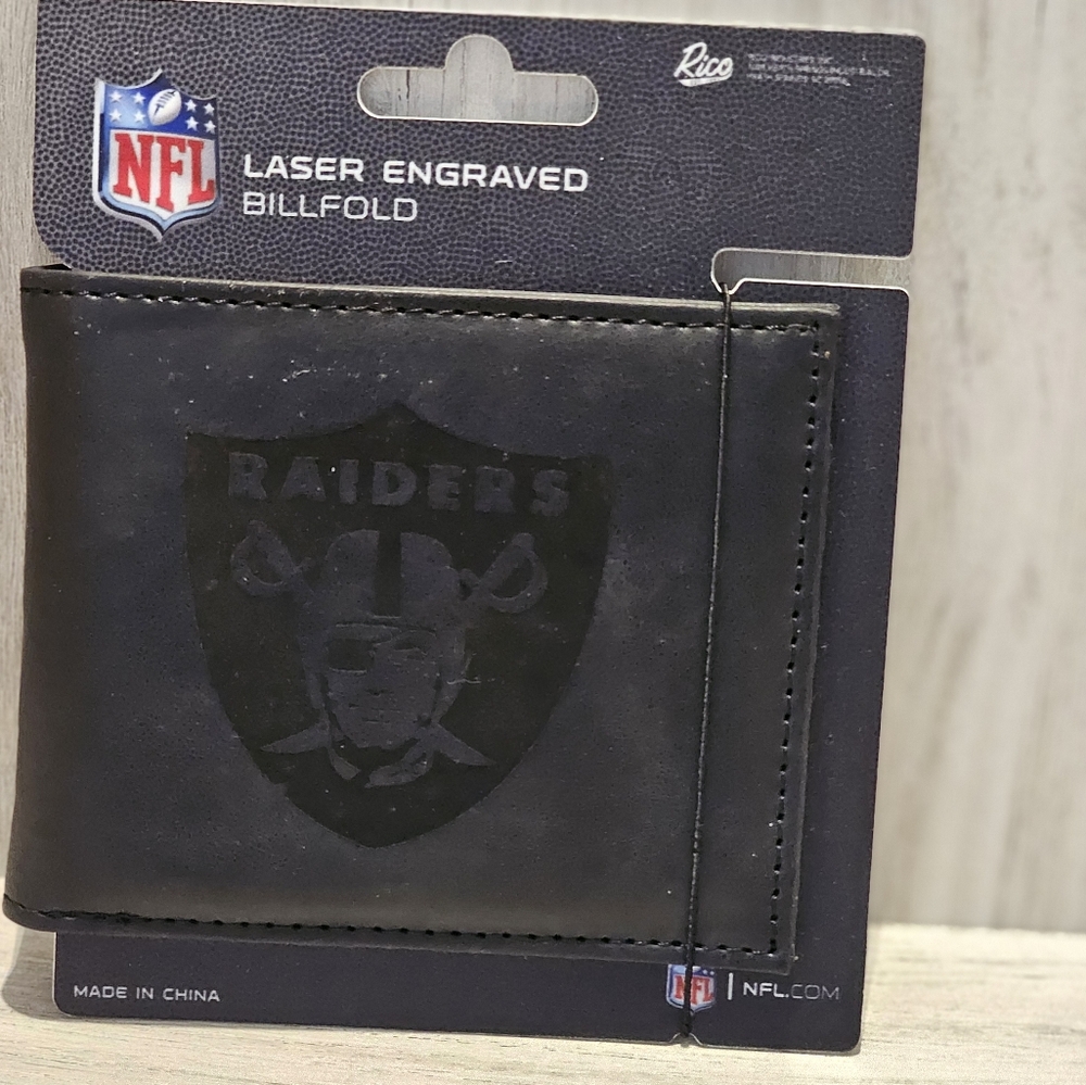 RAIDERS  BI FOLD LAZER ENGRAVED WALLET